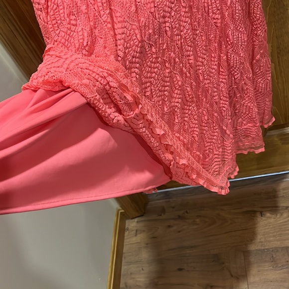 Dress Barn size 16 Coral Dress - Picture 5 of 10